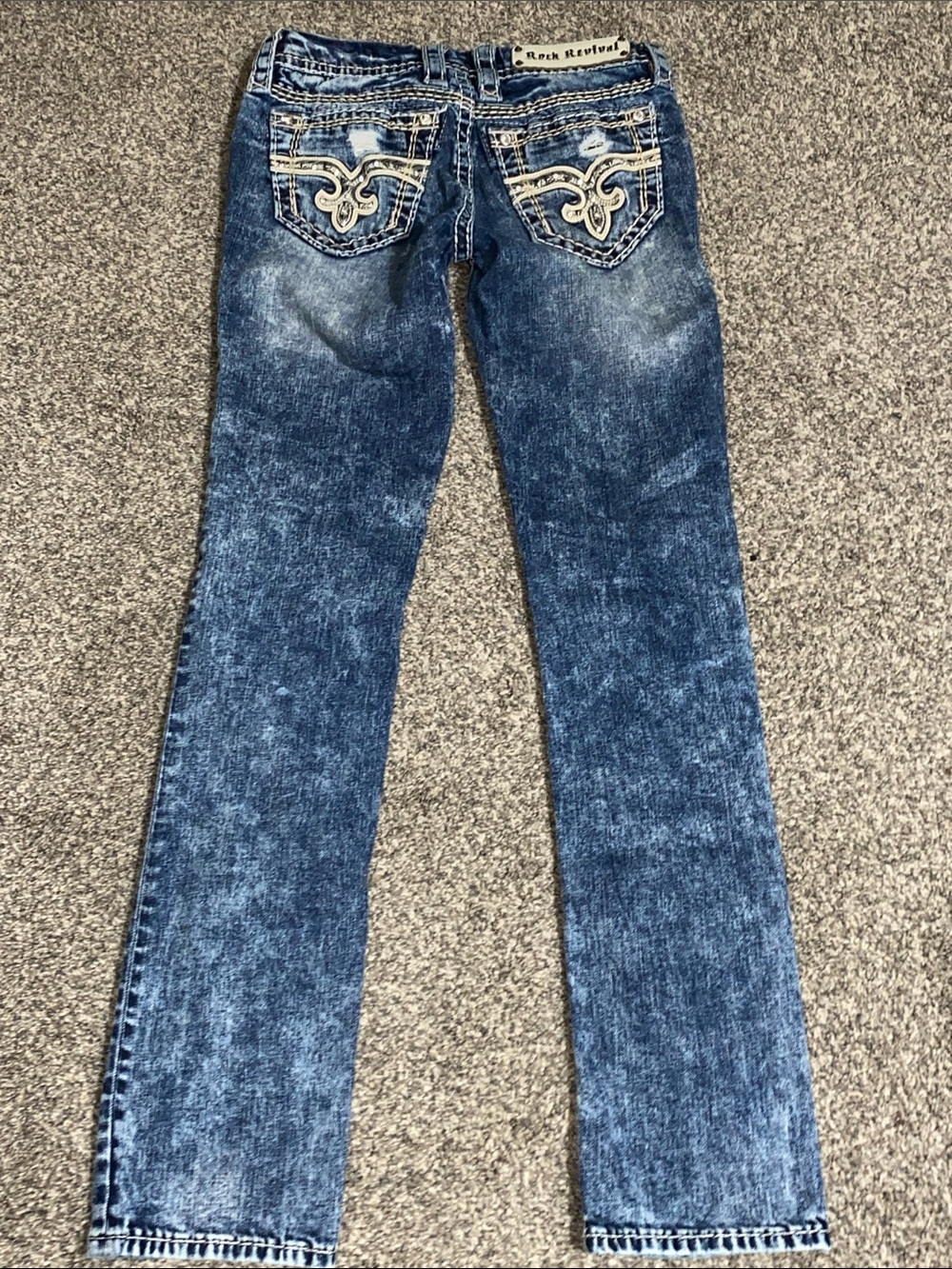 Rock Revival flash Cuffed straight Jeans size 26 - Picture 4 of 9